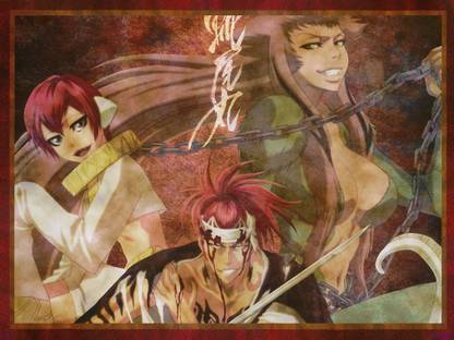 Athah Anime Bleach Zabimaru Renji Abarai 13*19 inches Wall Poster Matte Finish Paper Print