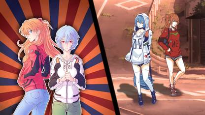 Athah Anime Neon Genesis Evangelion Jacket Hoodie Coat Asuka Langley Sohryu Rei Ayanami 13*19 inches Wall Poster Matte Finish Paper Print