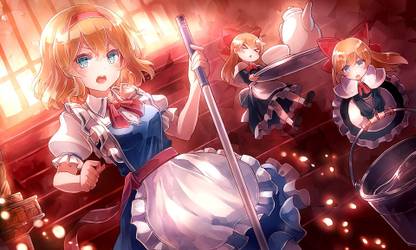 Athah Anime Touhou Alice Margatroid Shanghai Doll 13*19 inches Wall Poster Matte Finish Paper Print