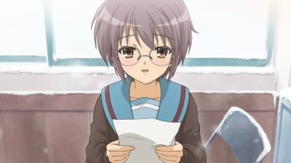 Athah Anime The Melancholy Of Haruhi Suzumiya Yuki Nagato Suzumiya Haruhi no Yuuutsu 13*19 inches Wall Poster Matte Finish Paper Print