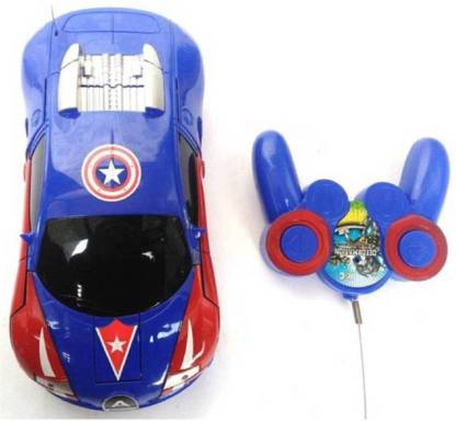 Skyler Collection Super Hero Captain America Transformer Car for kids (multicolor)