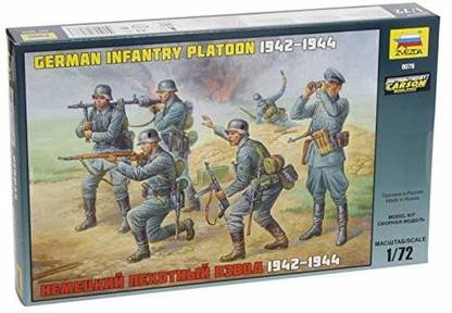 Zvezda Models 1942-1944 German Infantry Platoon Kit