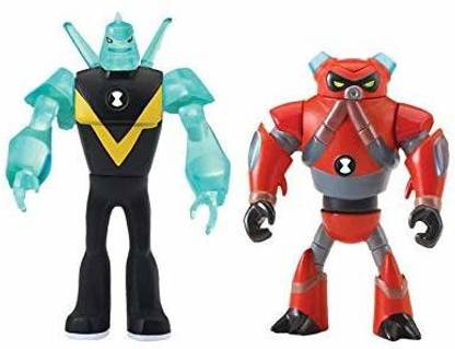 Ben 10 Alien Creation Figures 2 Pack (Diamondhead Overflow) Multicolor