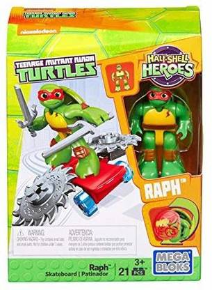 Mega Bloks Teenage Mutant Ninja Turtles Half-Shell Heroes Raph with Skateboard