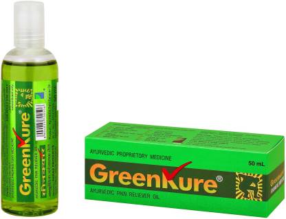 Greenkure Pain Relief Ayurvedic Oil (50 ml - 1 bottle) Liquid