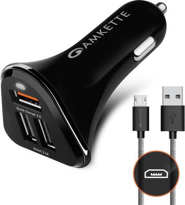 AMKETTE 18 W Qualcomm 3.0 Turbo Car Charger