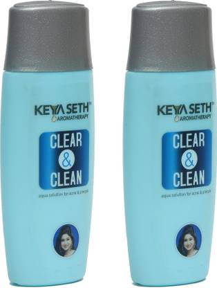 KEYA SETH AROMATHERAPY Clear & Clean Apua Solution for Acne Pimple Pigmentation & Rash- Enriched with Lemongrass & Geranium oil Face Wash