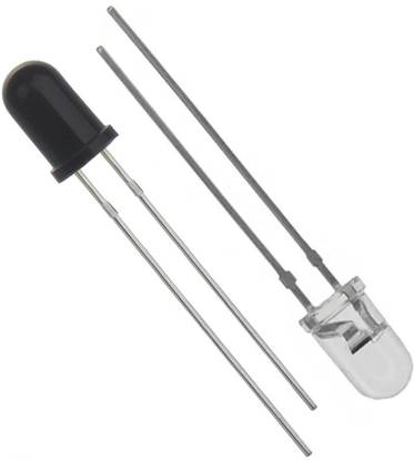 e4u Infra Red LED Transmitter & Receiver 5mm Through Hole - 5 Pair Light Electronic Hobby Kit