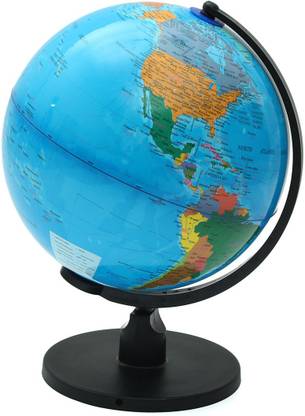 KiWarm 8.5cm Rotating World Map Earth Globe + Swivel Stand Geography Educational Toy Desk physical World Globe