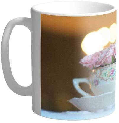 Arkist fancy tea cup wallpaper Ceramic Coffee Mug