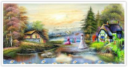 Scenery View Paper Poster Paper Print