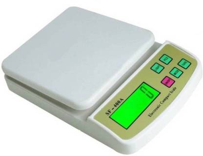 Gadget Tree Electronic Digital Kitchen Weight Machine Capacity 10Kg Multipurpose Sf400a Weighing Scale