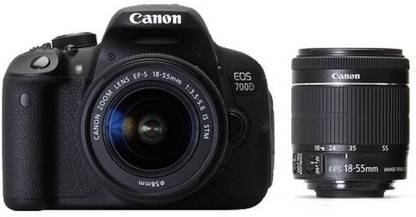 Canon 4235635465 DSLR Camera EOS 700D 18MP Digital SLR Camera (Black) with 18-55 STM Lens, 8GB SD Card