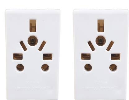 Mopslik 5 Ampere Universal Multi Plug for Indian Sockets, Standard 5 A Three Pin Socket