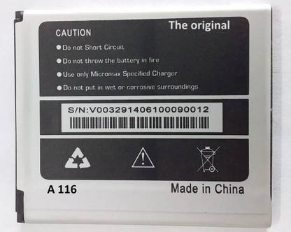 The original Mobile Battery For  Micromax Micromax Canvas A116