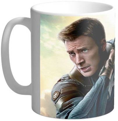 Arkist chris evans captain america winter soldier wallpaper Ceramic Coffee Mug