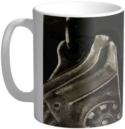 Arkist fallout 4 paladin wallpaper Ceramic Coffee Mug