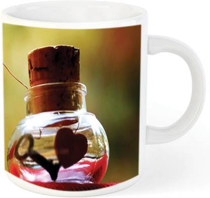 Dreamcart Love Side Best Gift For Girlfriend Valentine Gift 320Ml Multicolor (Mug2665) Ceramic Coffee Mug