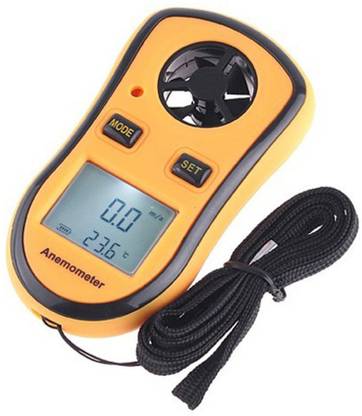 DIVINZ Digital LCD Pocket Anemometer Wind Speed Meter Thermometer Beaufort Wind Scale Digital  Anemometer
