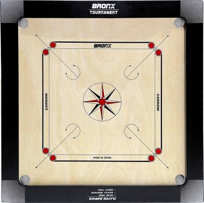 Bronx Carrom-Tournament-12 mm 5.08 cm Carrom Board