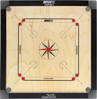 Bronx Carrom- Perfect (L)-6 mm 3.81 cm Carrom Board