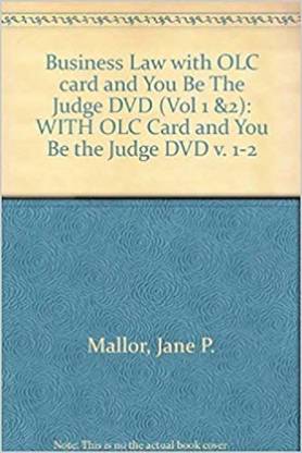Business Law with OLC card and You Be The Judge DVD (Vol 1 &2)