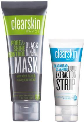 AVON Clearskin Deep Black Mineral Mask 75ml Blackhead Clearing Strip