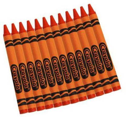 CRAYOLA Bulk Crayons Orange Regular Size 12 per box Set of 12 boxes