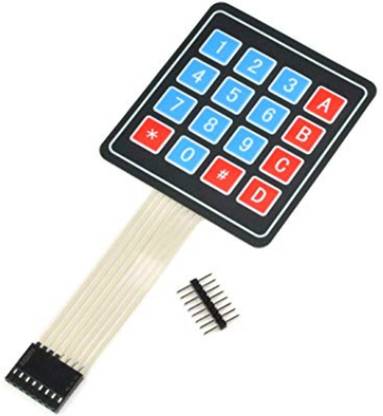 OLatus 16 Key Membrane Switch Keyboard arduino 4X4 Matrix Keypad With Jumper Wire. Electronic Components Electronic Hobby Kit