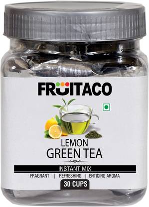 fruitaco Green Tea with Lemon Twist 30 Cups Lime Green Tea Plastic Bottle