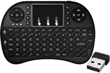 KINMOI 100 % Good Quality - World's Most Mini Wireless Keyboard Mouse Combo with specific Multi- Media Remote Control and Touch pad Function and handheld keyboard Wireless Handheld Multi-device Keyboard