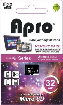 एप्रो ULTRA Pro+ 32 GB माइक्रो SDHC Class 10 25 MB/s मेमोरी कार्ड