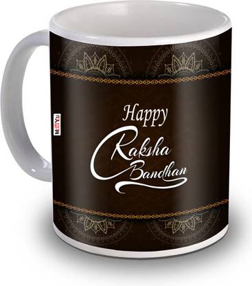 me&you Printed Ceramic Coffee Gift IZ19STRakhiMU-56 सिरेमिक मग