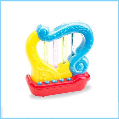 YAMAMA Best funny battery operated baby musical toy mini harp with light