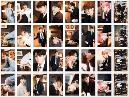 BTS BBMAS Photo Postcard Lomo Cards (Set of 32) with 5 Photo Clips and 1 String Fine Art Print