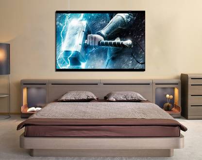 GWSJ-13070 Printed hammer of thor Non Sticking Without Frame Canvas Canvas Art