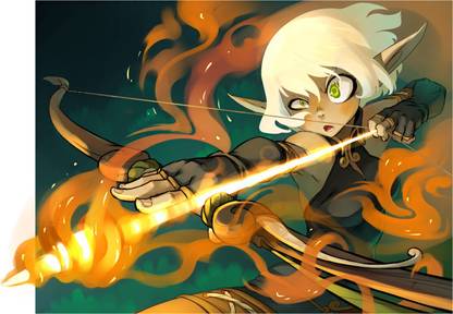 Athah Anime Wakfu Evangelyne 13*19 inches Wall Poster Matte Finish Paper Print
