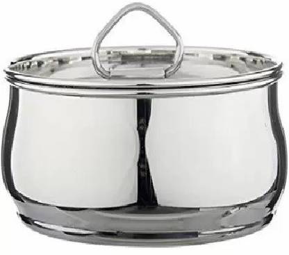 EMPHIRE Stainless Steel Pot 350 ML (pack of 1 ) Handi 350 L with Lid