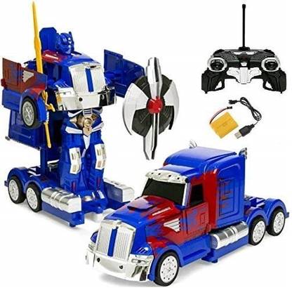 Lattice Remote Control Cool Dance One Button Transforming Truck to Robot