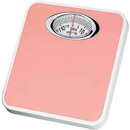 Rorian Virgo 9815 Pink Analog Weight Machine For Human Capacity 120Kg Mechanical Manual Analog Weighing Scale