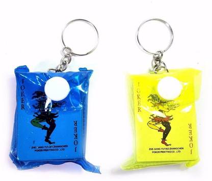 KTB Creations Mini Playing Cards Keychain, Small Playing Card Key Key Chain