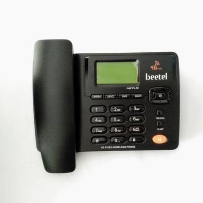 Beetel F3-4G FIXED WIRELESS PHONE Corded Landline Phone with Answering Machine