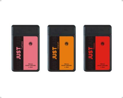 Rankson JUST Pocket Perfume - Pack of 3 - Rosso, Oranzh & Fuchsia Perfume  -  60 ml