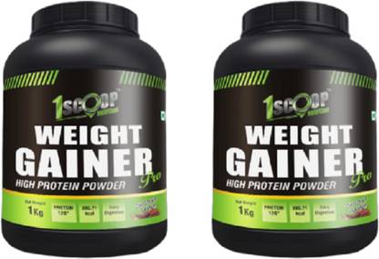 1 Scoop Nutrition - Weight Gainer Pro with Digestive Enzymes | Weight Gainer Supplement Weight Gainers/Mass Gainers