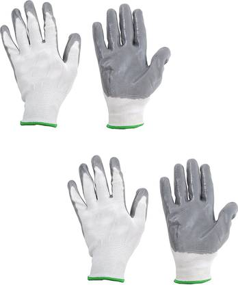 PulGos SUPERIOR QUALITY ANTI CUT SAFETY HAND GLOVE-1101 Nylon, Synthetic, Latex  Safety Gloves