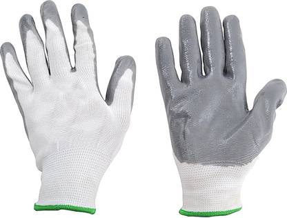PulGos SUPERIOR QUALITY ANTI CUT SAFETY HAND GLOVE-1100 Nylon, Synthetic, Latex  Safety Gloves