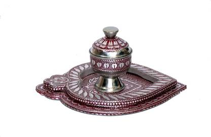 Baba Red Kankawati, For Kum kum Box,Kumkum Box Gift Fancy Decorative Showpiece  -  15 cm