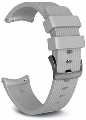 CellFAther Silicone Watch Band Strap Wristband Replacement for Samsung Galaxy Watch 4 42mm & Samsung Gear S2 20mm_Cloud Grey Smart Watch Strap
