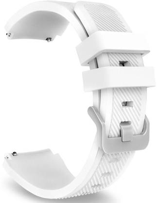 CellFAther Sports Silicone Classic Bracelet Watch Band for Samsung Gear S3 Frontier / S3 Classis Band 22mm( Watch Not Including ) White Smart Watch Strap