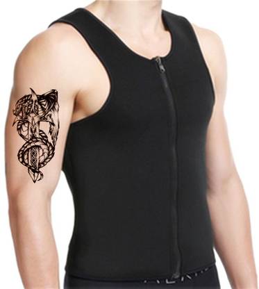 voorkoms Men's and Women's Temporary Tattoo Dragon Snake